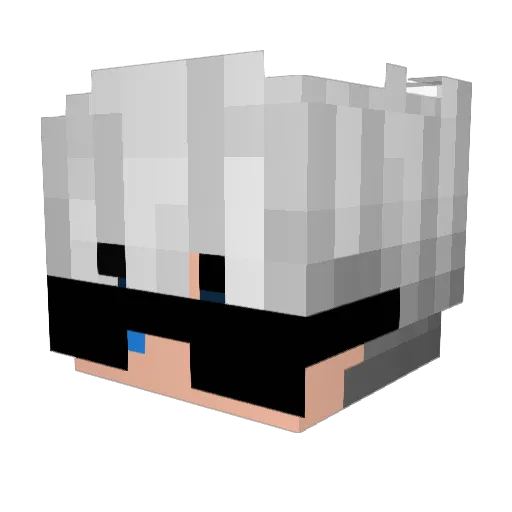 MemoriaT7 Minecraft avatar head, 3D render