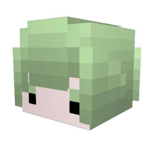 Memories0208 Minecraft avatar head, 3D render