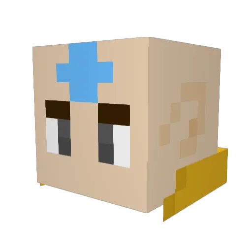 Memories_2015 Minecraft avatar head, 3D render