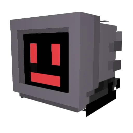 MemoryFault Minecraft avatar head, 3D render