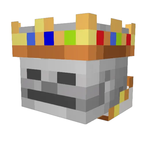 MemoryLeek_ Minecraft avatar head, 3D render