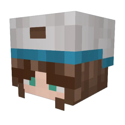 MemoryMartin Minecraft avatar head, 3D render