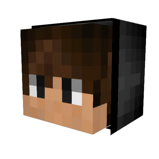 MemoryNB Minecraft avatar head, 3D render
