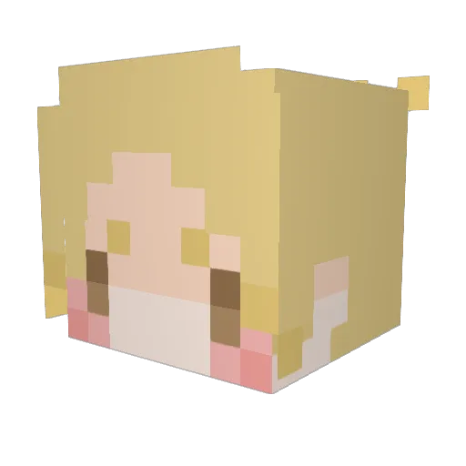 MemoryNoPro Minecraft avatar head, 3D render