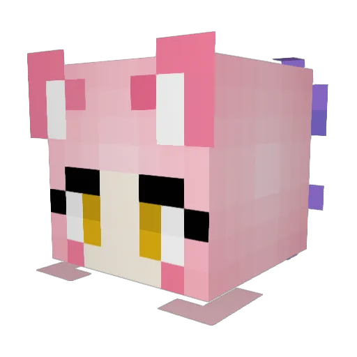MemoryOfCreation Minecraft avatar head, 3D render