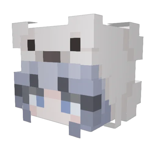 MemorySync Minecraft avatar head, 3D render
