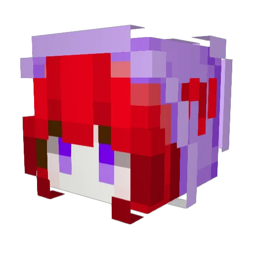Memoush Minecraft avatar head, 3D render