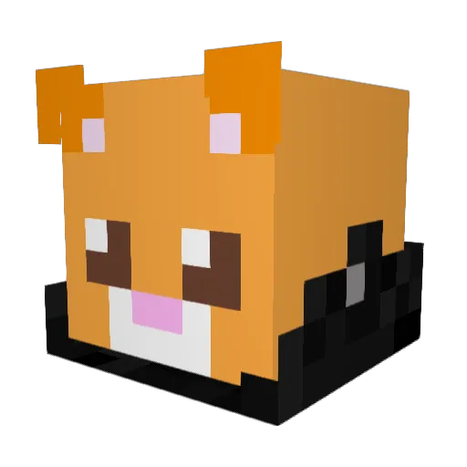 MempiDMC Minecraft avatar head, 3D render