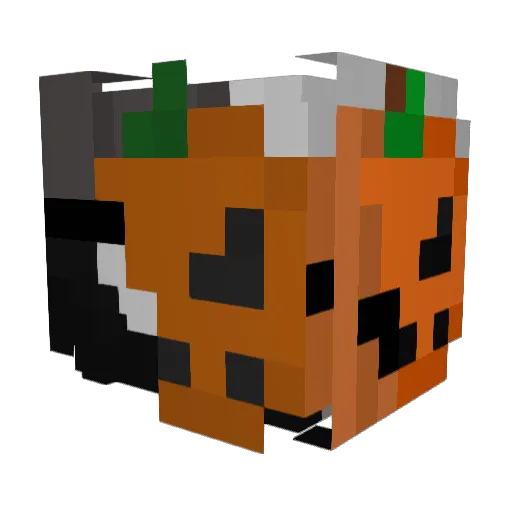 Men1one Minecraft avatar head, 3D render