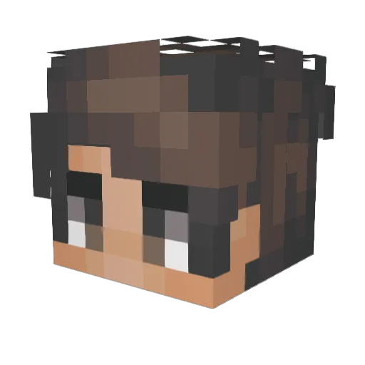 MenDoKS Minecraft avatar head, 3D render