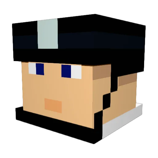 MenForFandenDa Minecraft avatar head, 3D render