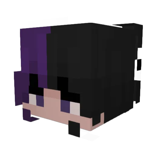 MenPvP Minecraft avatar head, 3D render