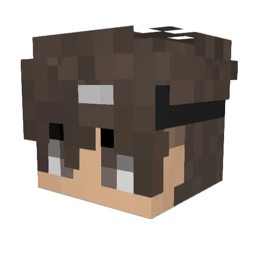 MenTex79 Minecraft avatar head, 3D render