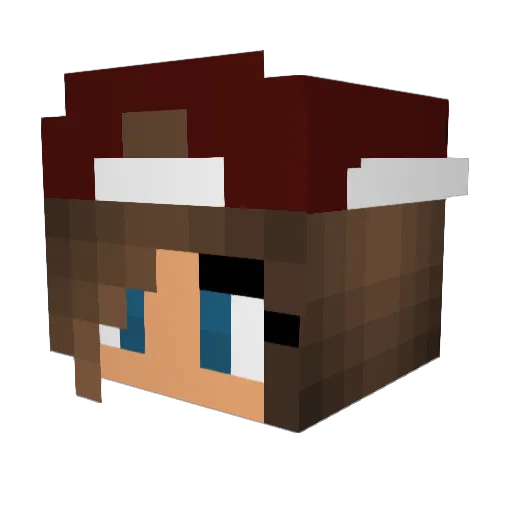 Mena225 Minecraft avatar head, 3D render