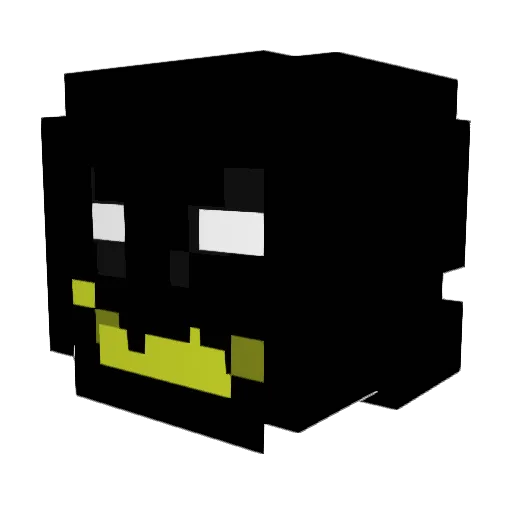 MenaceMontero Minecraft avatar head, 3D render