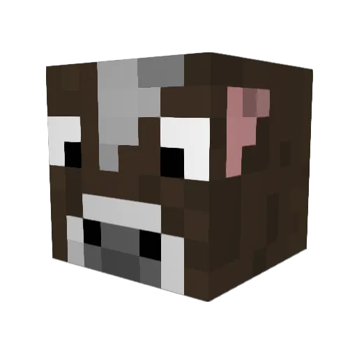 MenaceXX2 Minecraft avatar head, 3D render