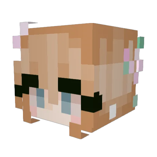 MenacingBrick69 Minecraft avatar head, 3D render
