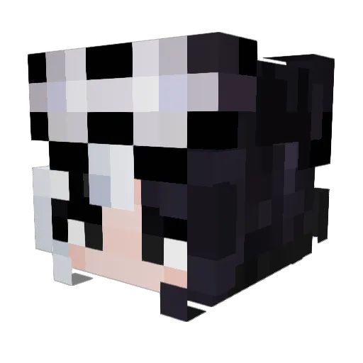 MenakiVT Minecraft avatar head, 3D render