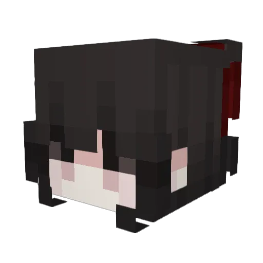 Menchester Minecraft avatar head, 3D render