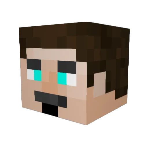 Mende_HD Minecraft avatar head, 3D render