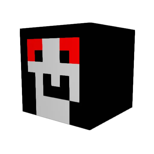MendedMonster21 Minecraft avatar head, 3D render