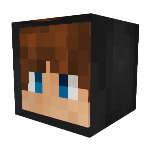 MendedOx Minecraft avatar head, 3D render
