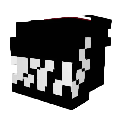 Mendeline Minecraft avatar head, 3D render