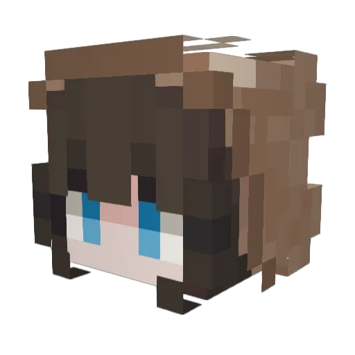 Menders_7 Minecraft avatar head, 3D render