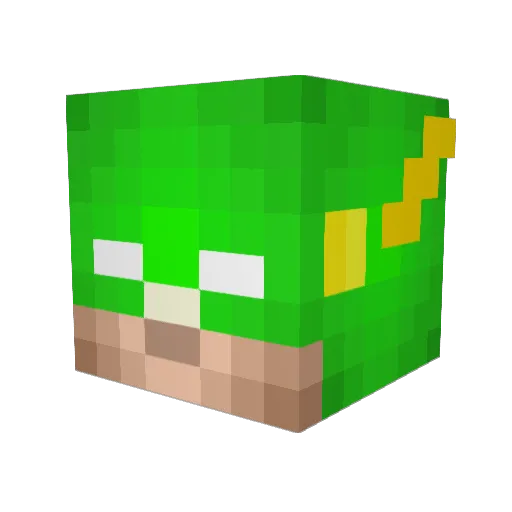 Mendes17 Minecraft avatar head, 3D render