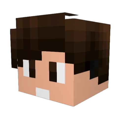 MendiGamer Minecraft avatar head, 3D render