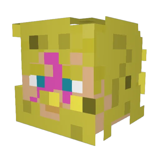Mendigotes Minecraft avatar head, 3D render