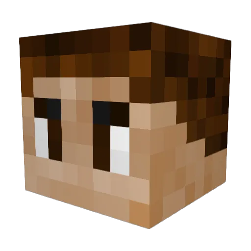 MendingSoulz Minecraft avatar head, 3D render