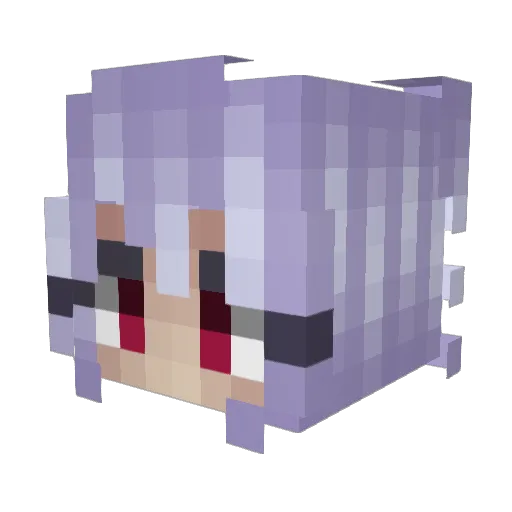 Mendiree Minecraft avatar head, 3D render