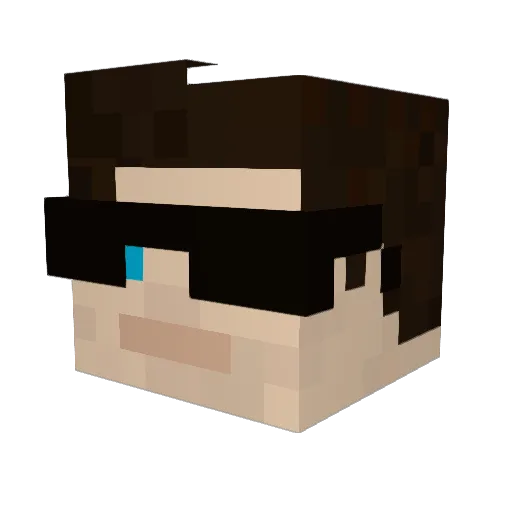 Mendo79 Minecraft avatar head, 3D render
