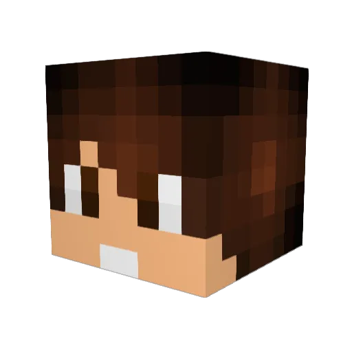 MendoXen Minecraft avatar head, 3D render