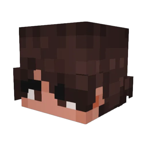 Mendort Minecraft avatar head, 3D render