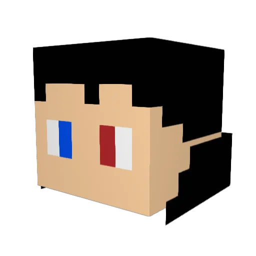 Meneermandje2001 Minecraft avatar head, 3D render