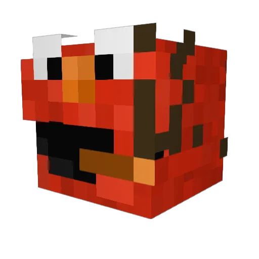 Meneermann Minecraft avatar head, 3D render