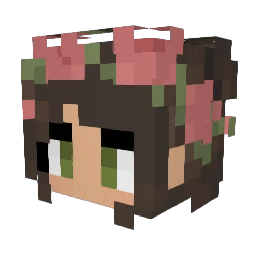 Menegos Minecraft avatar head, 3D render