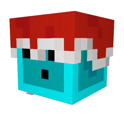 Menel123 Minecraft avatar head, 3D render
