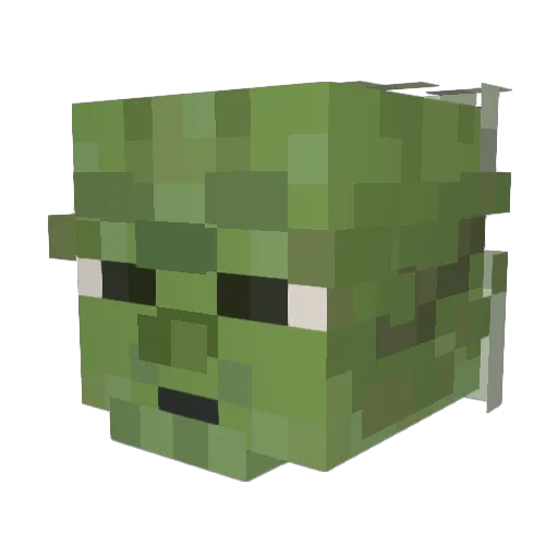 Menelfju_ Minecraft avatar head, 3D render