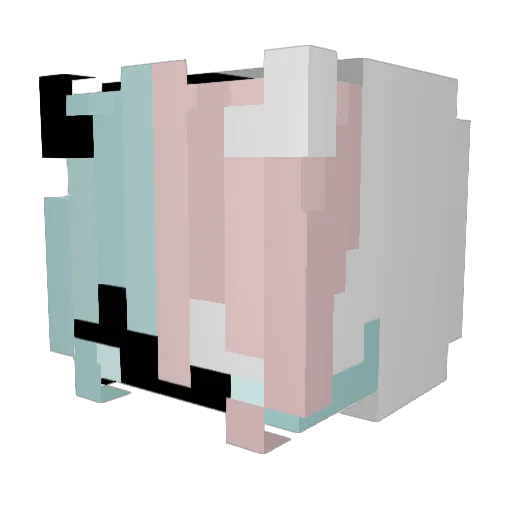 Menelias_ Minecraft avatar head, 3D render