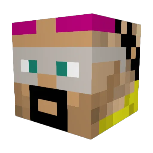 Menez331 Minecraft avatar head, 3D render