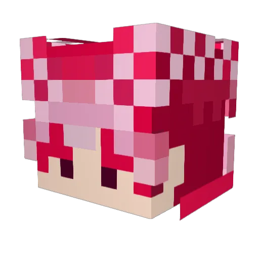 MengJL Minecraft avatar head, 3D render