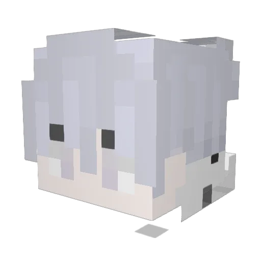 MengKe2 Minecraft avatar head, 3D render