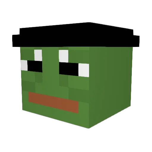 MengKiat Minecraft avatar head, 3D render