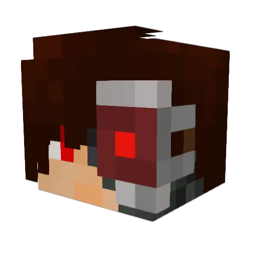 MengXil Minecraft avatar head, 3D render