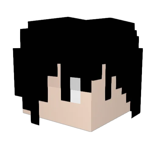 Meng_ban Minecraft avatar head, 3D render