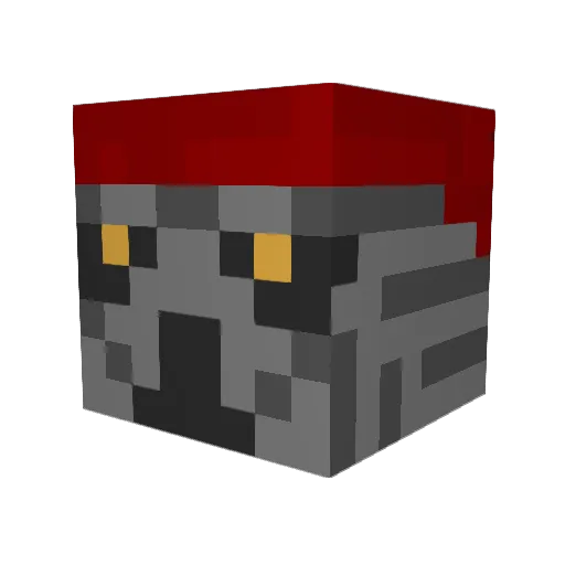 Mengelito Minecraft avatar head, 3D render