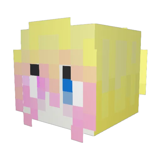 Menghuan313 Minecraft avatar head, 3D render